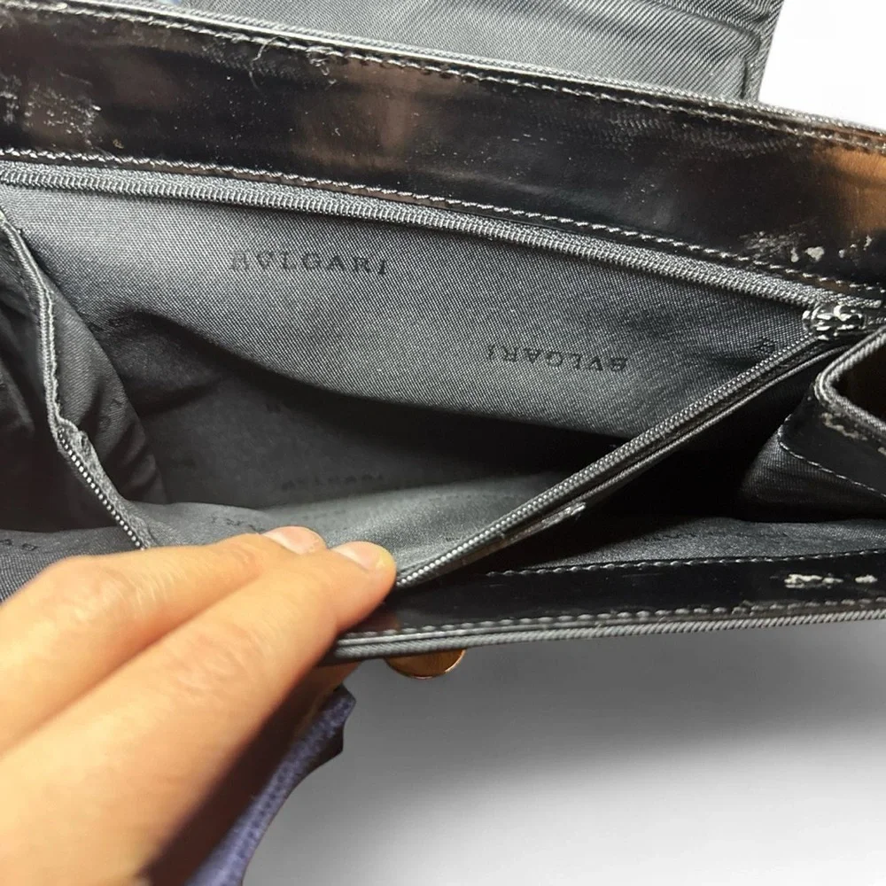 BVLGARI VTG 90s RARE Black Nylon Leather Backpack Discontinued [Authentic] — OS - Picture 8 of 8